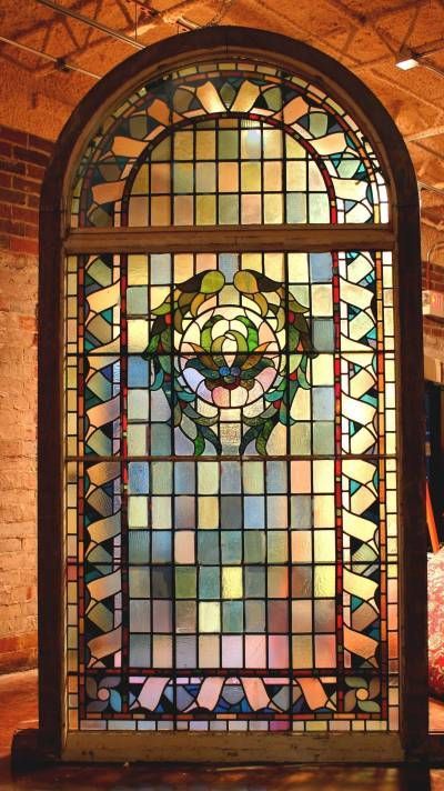 English Arched Stained Glass Window Italian Stained Glass Window, English Stained Glass Windows, Stained Glass Arch Window, Cape Style Homes, Window Glass Design, Leadlight Windows, Stained Glass Door, Glass Window Art, Goth Home