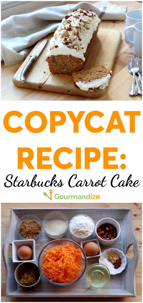 This Copycat Starbucks Carrot Cake Tastes Just Like the Real Thing Starbucks Cake, Cake Carrot, Copycat Starbucks, Copycat Starbucks Recipes, Delicious Clean Eating, Best Carrot Cake, Salty Cake, Starbucks Copycat, Carrot Recipes