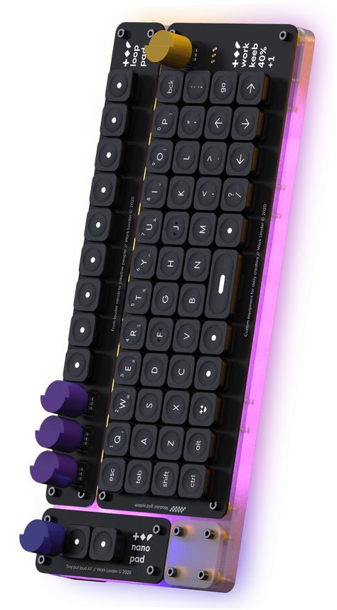 Creator Board – WORK LOUDER® Diy Mechanical Keyboard, Best Gaming Setup, Key Caps, Gaming Room Setup, Computer Setup, Devices Design, Custom Icons, Gaming Room, Office Setup