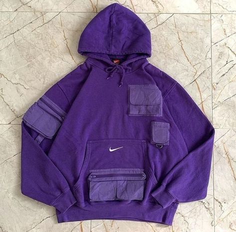 Custom Nike Hoodie, Reworked Hoodie, Looks Hip Hop, Dope Hoodies, Hype Clothing, Outfit Png, Nike Hoodie, Refashion Clothes, Streetwear Outfit