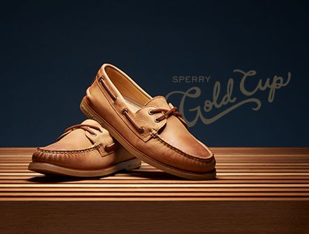 Men's Gold Cup Handcrafted in Maine Authentic Original Boat Shoe - Handcrafted in Maine | Sperry Sailing Shoes, Sperry Boat Shoes, Leather Boat Shoes, Gold Cup, Leather Slide Sandals, Tassel Loafers, Sperry Shoes, Penny Loafers, Casual Shoes Women