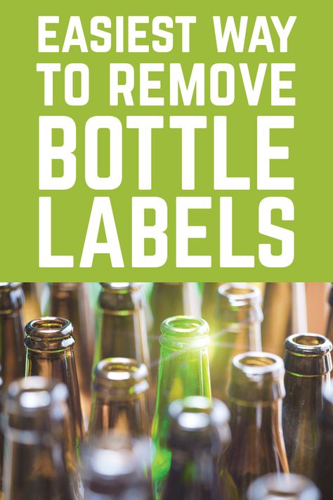 Use this method to easily remove labels from beer bottles. Works for wine bottles and price stickers, too. #diy #crafts Removing Wine Bottle Labels, Removing Labels From Wine Bottles, Remove Labels From Wine Bottles, How To Remove Wine Bottle Labels, Remove Wine Bottle Labels, Heineken Beer Bottle, Beer Bottle Diy, Liquor Bottle Labels, Heineken Beer