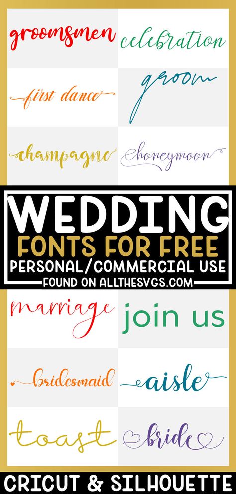 Christmas Fonts Alphabet, Calligraphy Cursive, Free Cursive Fonts, Fonts For Commercial Use, Christmas Fonts Free, Silhouette Fonts, Romantic Fonts, Font Pairings, Cricut Wedding