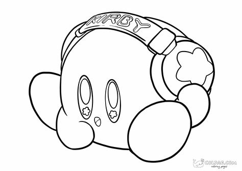 Kirby Printable, Hello Kitty Colouring Pages, Never A Dull Moment, Hello Kitty Coloring, Cool Skateboards, Dream Land, Easy Coloring Pages, Drawing Templates, Cute Coloring Pages