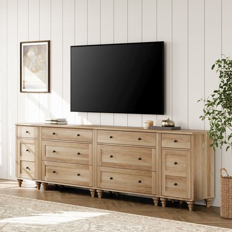 Amaleigh 8 - Drawer Dresser 12 Drawer Dresser, Kids Dresser, Drawers For Bedroom, Wide Chest Of Drawers, Large Dresser, Wood Tv Cabinet, Tv Console Table, 8 Drawer Dresser, Oak Dresser