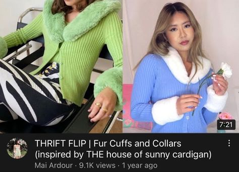 Fur Cuffs, House Of Sunny, Thrift Flip, Cute Cardigans, Make Art, Sunnies, The House, Women's Blazer, Blazer