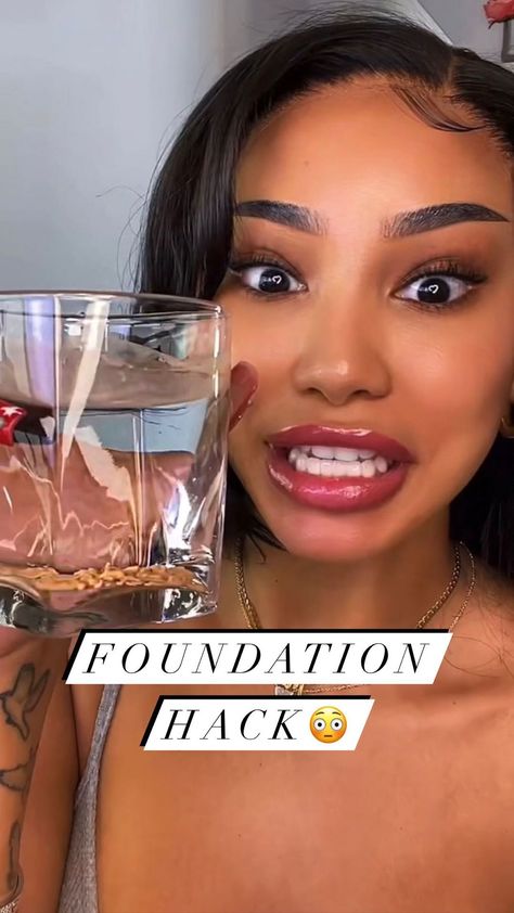 thefashionfreakk on Instagram: RUN & go to try this foundation hack!!!!!! @kosas revealer foundation in medium tan warm 250 Inspo: @stxph.h @rachrigler Foundation Hacks Flawless, Melly Sanchez, Flawless Foundation Application, Beautiful Glowing Skin, Foundation Tips, June 22, Makeup Base, Glowing Skin, Foundation