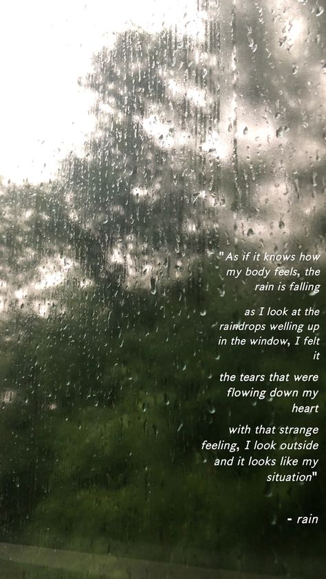 Rain Lockscreen, Rain Wallpaper Iphone, Rain Aesthetic Wallpaper Iphone, Rain Snap Quotes, Short Rain Quotes Aesthetic, Rain And Books Aesthetic Wallpaper, Rain Quotes Aesthetic, Rain Wallpaper, Spring Rain Wallpaper Iphone