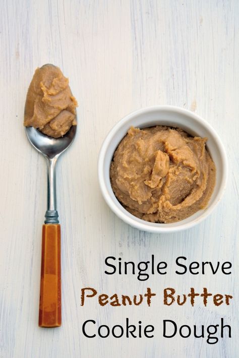 Single Serve Peanut Butter Cookie, Cookie Dough For One, Butter Cookie Dough, Edible Cookie Dough Recipe, College Food, Brownies Cookies, Peanut Butter Cookie Dough, Single Serve Desserts, Single Serving Recipes