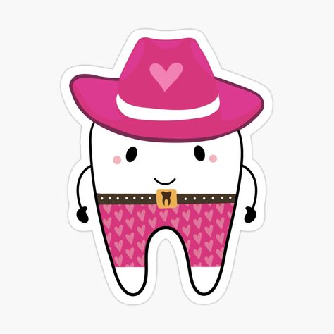 Dentistry Stickers, Tooth Sticker, Dental Wallpaper, Dentist Assistant, Tooth Cartoon, Sticker Illustration, Dentistry Student, Dental Fun, Dental Marketing