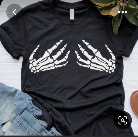 Skeleton Hands On Chest Shirt, Skull Hand Tshirt, Skeleton Hand Shirt, Halloween Hangout, Bleach Shirt Design, Bleach Shirt Ideas, Bleached Shirt Ideas, Bday Sleepover, Street Wear Design