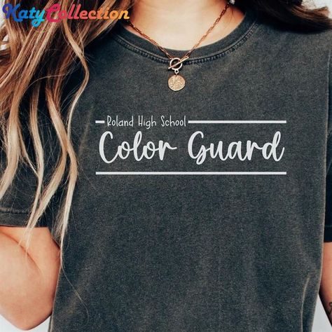 Color Guard Team Shirts, Color Guard Shirts Design, Color Guard Shirts, Winter Guard, Team Mom, Spirit Shirts, Color Guard, School Colors, Trending Tshirts