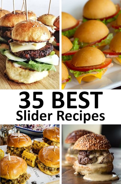 Sliders Ideas Parties, Best Sliders Burgers, Neighborhood Party Food Ideas, Slider Party Ideas, Slider Toppings, Rolls For Sliders, Mini Sliders Recipe, Best Hamburger Sliders, Slider Board Ideas