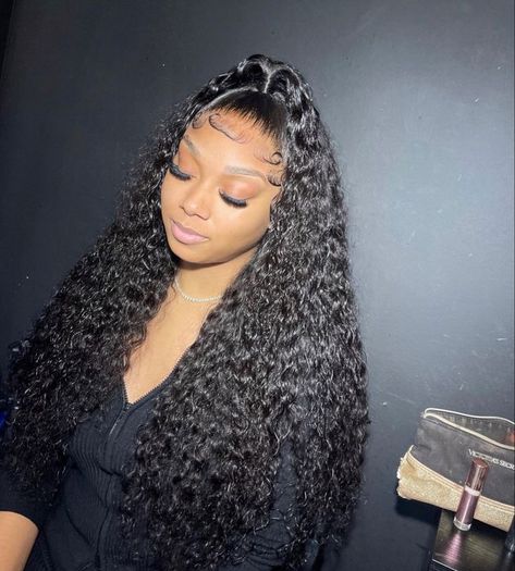 Curly Hair Wigs, Full Lace Frontal, Qingdao China, Weave Ponytail Hairstyles, Frontal Wig Hairstyles, Birthday Hairstyles, Quick Weave Hairstyles, Frontal Hairstyles, Deep Wave Hairstyles