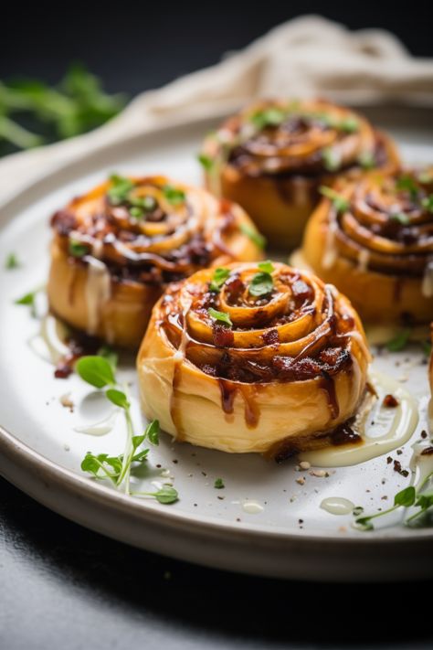 Indulge in these savory and aromatic Gluten-Free Caramelized Onion and Thyme Rolls, a perfect side dish for any occasion. Tailored to the Whole Health Flexi-Plan diet, they offer a delightful combination of sweet caramelized onions and fresh thyme encased in soft, gluten-free dough. These rolls are not only delicious but also cater to various dietary needs, making them a versatile and nutritious choice. Savoury Loaf, Onion Rolls, Gluten Free Dough, Carmelized Onions, Gluten Free Sides, Fall Snacks, Caramelized Onion, Star Food, Fitness Community