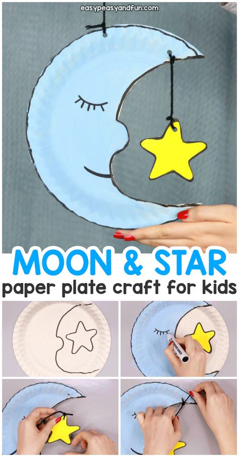 Storytime Activities, Plate Crafts For Kids, Grandma Ideas, Paper Plate Craft, Paper Plate Crafts For Kids, Moon Crafts, Solar Systems, Art Camp, Diy Toddler