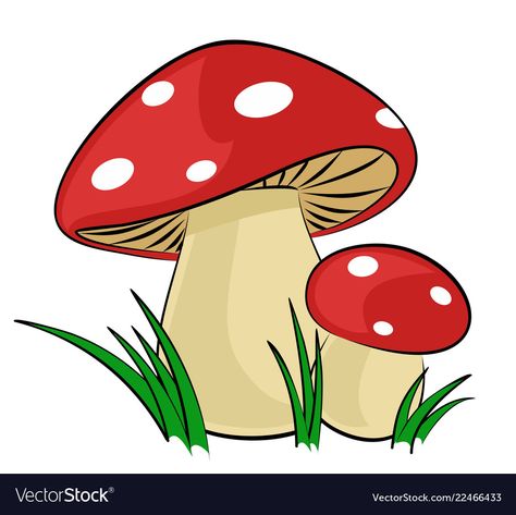 Mushrooms Cartoon, Mushroom Cartoon, Vintage Mushroom Decor, Mushroom Background, Forest Cartoon, Bugs Drawing, Cartoon Mushroom, Mushroom Clipart, Mushroom Images