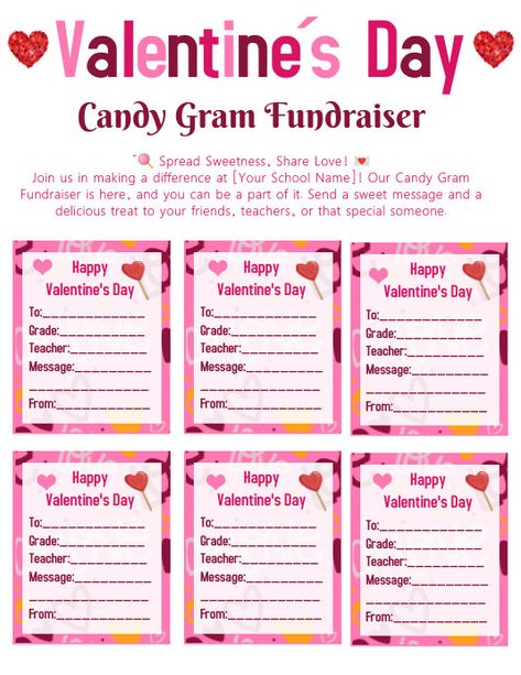 Valentines Candy Grams Fundraiser, Valentines Grams Fundraiser, Valentine Grams Fundraiser Ideas, Valentine Grams Ideas, Valentines Grams School, Valentine Grams Fundraiser, Valentines Grams, Candy Grams Fundraiser, Candy Gram Ideas