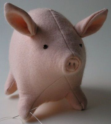 cute piggy pattern Stuffed Pig, Sewing Stuffed Animals, Costura Diy, Cute Pigs, Sewing Toys, Diy Couture, Soft Sculpture, Felt Toys, Diy Stuffed Animals