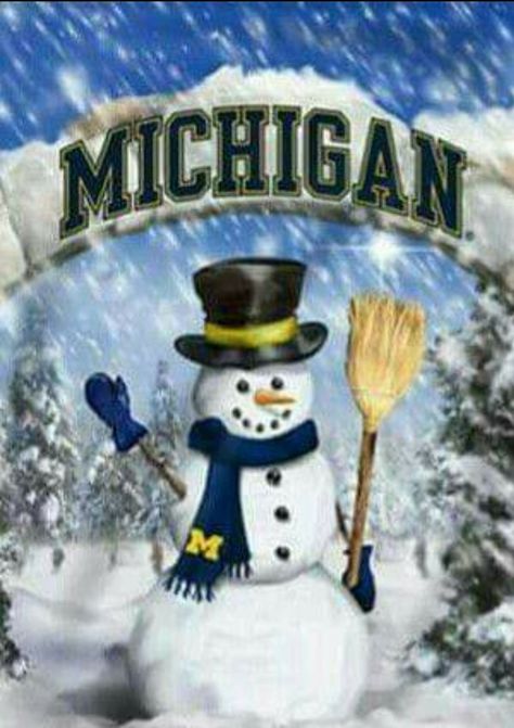 Wolverine Cartoon, Michigan Facts, Michigan Cottage, Michigan Go Blue, Michigan M, Maize And Blue, University Of Michigan Wolverines, Christmas Comics, Michigan Wolverines Football