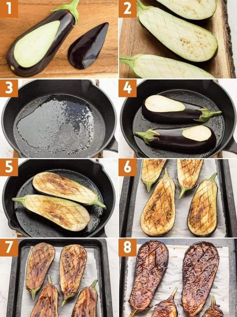 Mindblowing Japanese Sweet Miso Baked Eggplant - Nasu Dengaku Nasu Dengaku Recipe, Nasu Dengaku, Japanese Barbecue, Miso Eggplant, Baby Eggplant, Authentic Asian Recipes, Raw Vegan Diet, Easy Japanese Recipes, Baked Eggplant