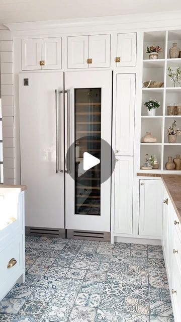 Niña Williams on Instagram: "Comment LINKS below, and I’ll message you the links to shop and for our appliances! When designing our house, I knew I wanted our extra fridge in the walk-in pantry instead of the garage. These are @hestanhome appliances! #hestanpartner" Counter Depth Refrigerator Vs Regular In Kitchen, Counter Depth Fridge Vs Standard, Thermador 36" Refrigerator, 60” Refrigerator, Sub Zero Refrigerator 60”, Walk In Pantry, Pantry, Garage, Home Kitchens