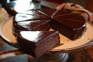 Flourless Chocolate Torte w. Chocolate ganache.  Great way to use up all these eggs! National Chocolate Cake Day, Flourless Chocolate Torte, Flourless Cake, Torte Recipe, Chocolate Torte, Flourless Chocolate Cakes, Flourless Chocolate, Decadent Desserts, Chocolate Ganache