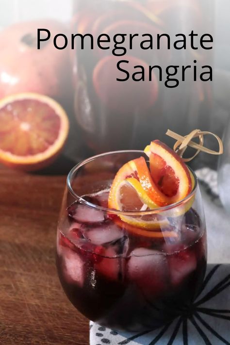 Experience the perfect blend of sweet and tangy with our irresistible Pomegranate Sangria recipe. This refreshing drink is sure to delight your guests and keep them coming back for more, so why not share the love and pin this gem to your drinks board now! #thespiffycookie #pomegranate #sangria #redwine #cocktail Sangria Recipes Sweet, Pomegranate Alcoholic Drinks, Pomegranate Drinks Cocktails, Pomegranate Sangria Recipes, Pomegranate Drink, Sweet Sangria, Pomegranate Sangria, Pomegranate Mojito, Pomegranate Drinks