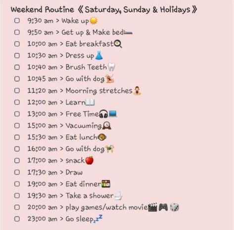 Weekend Morning And Night Routine, Morning Routine 10 Am, Weekend Evening Routine, 8:30 Am Morning Routine Weekend, Weekend Morning Routine 9am, 9:00 Am Morning Routine Weekend, Morning Routine Teenage Girl Weekend, Aesthetic Weekend Routine, Weekend Routine For Students