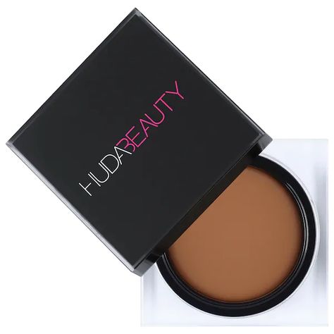 Tantour Contour & Bronzer Cream - HUDA BEAUTY | Sephora Bronzer Cream, Best False Lashes, Contour Bronzer, Makeup Contouring, Best Contouring Products, Contouring Makeup, Huda Beauty Makeup, Makeup Tip, Powder Contour