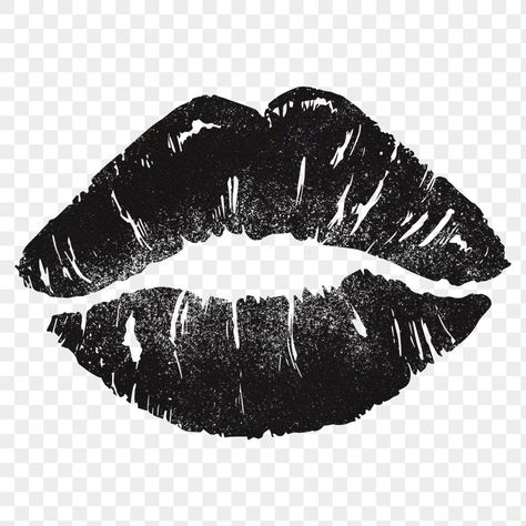 Lips Black And White, Png Lips, How To Draw Lips, Black Emoji, Draw Lips, Lips Black, Photo Elements, White Lips, Mouth Drawing