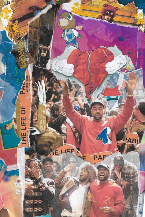 Kanye West 'Coming of Pablo' Scrapbook Poster Donda Album Cover, Vibe Wallpaper, Lyrical Lemonade, Rap Culture, Kanye West Wallpaper, Kanye West Albums, Poster Boards, Hip Hop Wallpaper, Album Artwork Cover Art