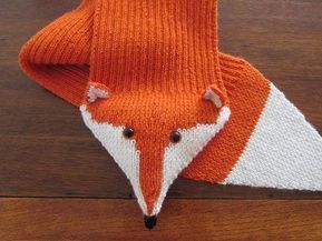 Free knitted fox scarf pattern Fox Scarf Pattern, Keyhole Scarf, Tea Cosy Knitting Pattern, Childrens Scarf, Fantastic Fox, Fox Scarf, Knit Headband Pattern, Knitting Patterns Free Scarf, Knitting Paterns