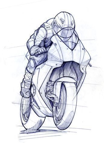 EV-0 RR Motorbike Drawing, Motorcycle Drawing, Bike Drawing, Bike Sketch, Cool Car Drawings, 캐릭터 드로잉, Motorcycle Art, Motorcycle Design, Bike Art