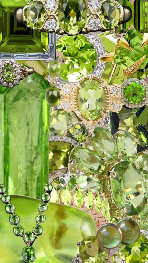 Peridot Aesthetic, Peridot Wallpaper, Shrek Rave, Peridot Color, Jewerly Designs, Jewelry Real, Peridot Green, Green Theme, Green Jewelry