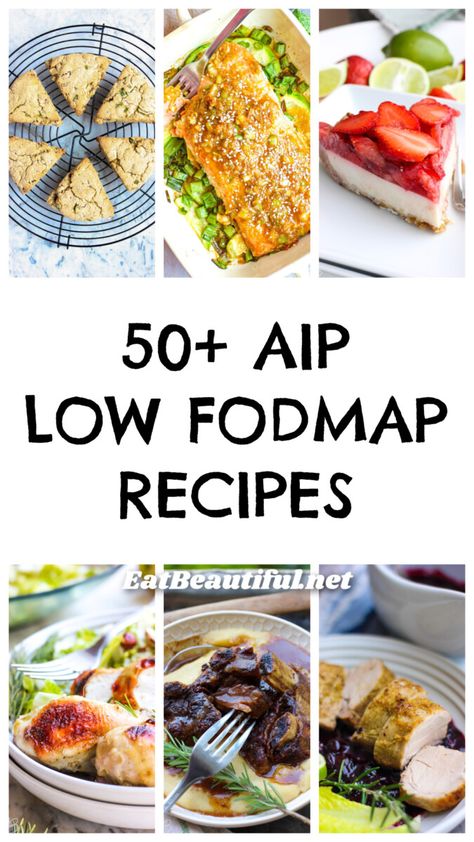 50+ Paleo AIP and Low FODMAP Recipes + TIPS! and Food List (Combo Diet Round-up!) Aip Recipe, Fodmap Meal Plan, Fodmap Breakfast, Eat Beautiful, Low Fodmap Diet Recipes, How To Cook Greens, Fodmap Diet Recipes, Printable Food, Tips For Success