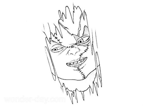 Chucky Coloring Pages, Coloring Pages Scary, Pictures For Coloring, Chucky Doll, Tattoo Inspo, Colorful Pictures, To Meet, Coloring Pages, Wonder