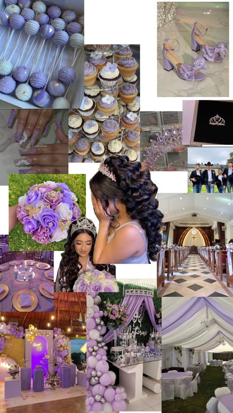 Lilac Quinceanera Ideas, Purple Quinceanera Ideas, Rapunzel Quinceanera Theme, Gold Quinceanera Theme, Butterfly Quinceanera Theme, Purple Quinceanera Theme, Lavender Quinceanera Dresses, Sweet 15 Party Ideas Quinceanera, Sweet 15 Party Ideas