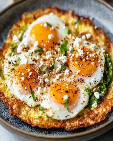 Crispy Feta Fried Eggs Recipe | Quick & Delicious Breakfast Crispy Feta, Feta Eggs, Fried Egg Recipes, Eggs Breakfast, Harry Potter Food, Eggs Recipe, Fried Eggs, Egg Dish, Light Lunch