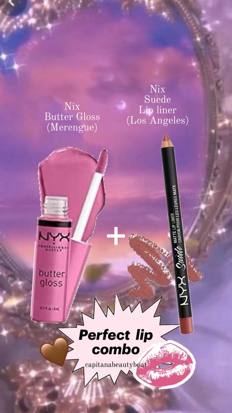 Nix Butter Gloss, Perfect Lip Combo, Butter Gloss, Lip Combo, Butter, Angeles, Beauty, Meringue, Los Angeles