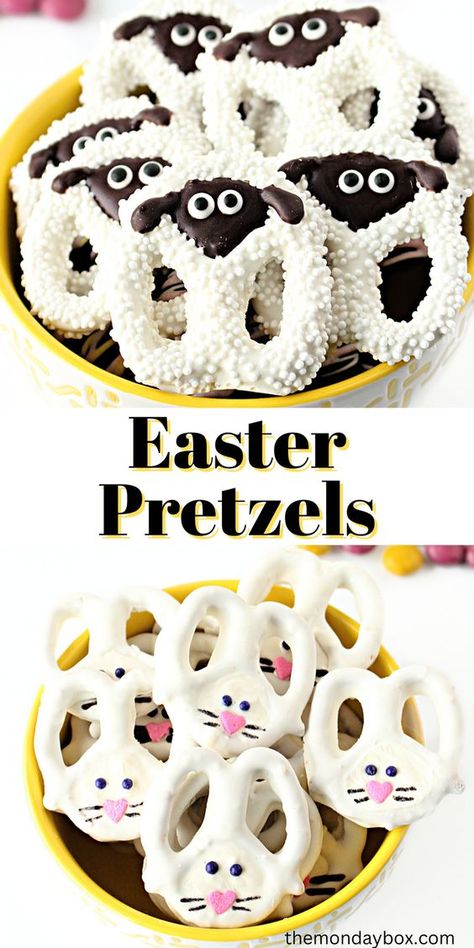 Easter Pretzels, Easter Pretzel, Easy Easter Treats, Easter Party Food, Easter Foods, Easter Snacks, Holiday Food Ideas, Easter Sweets, Easter Brunch Food