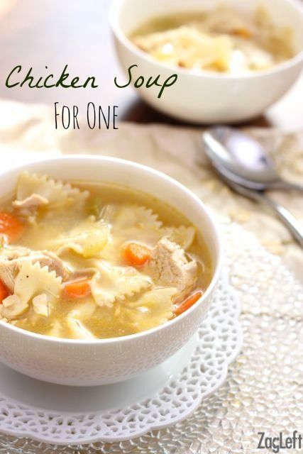 Chicken Soup For One Soup For One, Best Chicken Soup Recipe, Chicken Soup Recipes Easy, Single Serve Meals, Easy Chicken Soup, One Dish Kitchen, Homemade Chicken Soup, Recipe For 1, Dinner For One