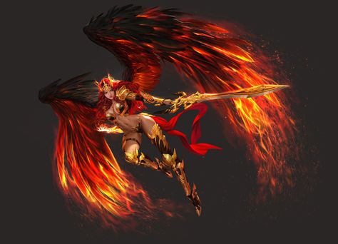 ArtStation - league of angels 3, 태섭 신 League Of Angels, Warriors Wallpaper, Angel Warrior, Warrior Girl, Angels And Demons, Fantasy Warrior, Arte Fantasy, Angel Art, Fallen Angel