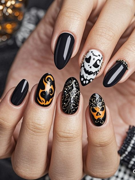 Corps Bride, Spooky Nail Art, Spooky Nail, Halloween Nail Ideas, Nail Art Halloween, Halloween Nail, Art Halloween, Corpse Bride, Halloween Nails