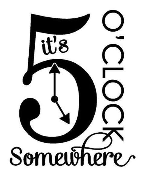 Diy Vinyl Projects, 5 O Clock Somewhere, Kitchen Wall Decals, 5 O Clock, Cricut Projects Beginner, Road Sign, Cricut Free, Cricut Craft Room, Diy Cricut