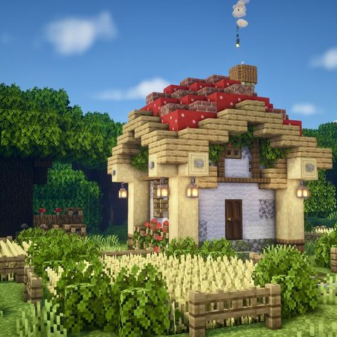 Big Mushroom House Minecraft, Mushroom City Minecraft, Minecraft Mushroom House Tutorial, Mushroom Village Minecraft, Minecraft Mushroom Village, Minecraft Mushroom House, Cute Mushroom House, Minecraft Mushroom, Mushroom City