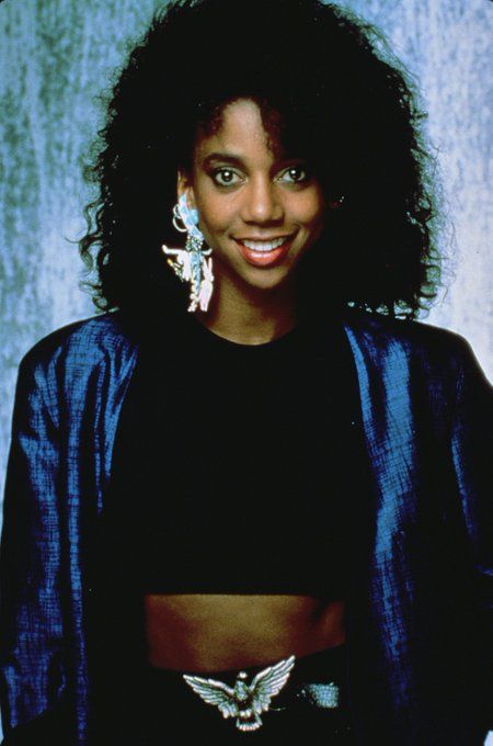 80's Holly Robinson. Judy Hoffs 21 Jump Street, 80s Hairstyles Black Women, Stephanie Zimbalist, 80s Hairstyles, Holly Robinson, Stephen Collins, 1980s Fashion Women, Jessica Fletcher, Punky Brewster