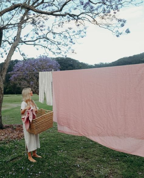 Clothes Line Photography, Colorful Dresser, Chalk Paint Colors, Dressers Makeover, Linen Furniture, Linen Sheet Sets, Bamboo Bedding, White Chalk Paint, Linen Loungewear