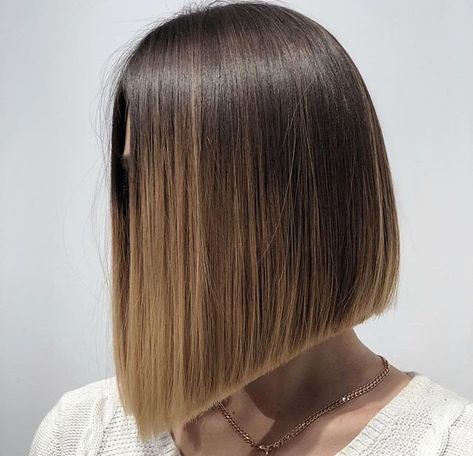 Triangular One Length, Triangle Haircut, Above The Shoulder Haircuts, One Length Haircuts, One Length Bobs, Bobs For Round Faces, One Length Hair, Shoulder Haircut, Bobbed Hair