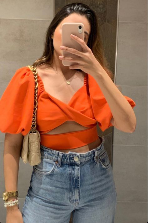 Birthday Fits, Orange Outfit, Indian Fashion Dresses, Insta Photo Ideas, Classic Outfits, Looks Style, Modern Fashion, Outfits Casuales, Classy Outfits